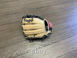 Rawlings Heart Of The Hide 11.5 I Web Baseball Glove Camel Black