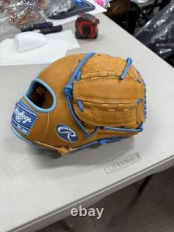 Rawlings Heart Of The Hide 12.25 RHT Baseball Glove Rich Tan & CB KB17 Kustom