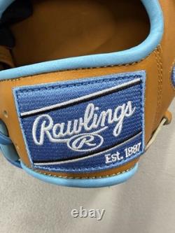 Rawlings Heart Of The Hide 12.25 RHT Baseball Glove Rich Tan & CB KB17 Kustom