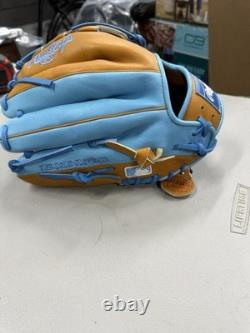 Rawlings Heart Of The Hide 12.25 RHT Baseball Glove Rich Tan & CB KB17 Kustom