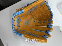 Rawlings Heart Of The Hide 12.25 RHT Baseball Glove Rich Tan & CB KB17 Kustom