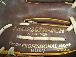 Rawlings Heart Of The Hide Baseball Glove 11 3/4 Inch Pror205w-2ch Rht New