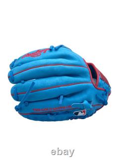 Rawlings Heart Of The Hide Baseball Glove PROR206-30CBS Sky Blue Red RHT 12
