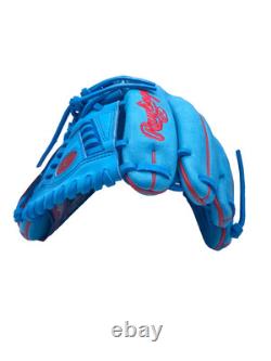 Rawlings Heart Of The Hide Baseball Glove PROR206-30CBS Sky Blue Red RHT 12
