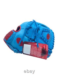 Rawlings Heart Of The Hide Baseball Glove PROR206-30CBS Sky Blue Red RHT 12
