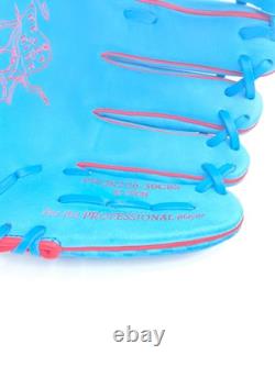 Rawlings Heart Of The Hide Baseball Glove PROR206-30CBS Sky Blue Red RHT 12