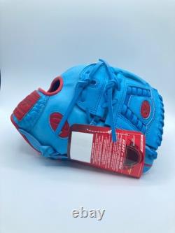 Rawlings Heart Of The Hide Baseball Glove PROR206-30CBS Sky Blue Red RHT 12