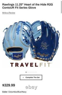 Rawlings Heart Of The Hide Baseball Glove PROR312U-2R Columbia Blue 11 1/4 RHT