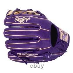 Rawlings Heart Of The Hide Baseball Glove Purple Tan RHT 11.75 PROR315-2WC