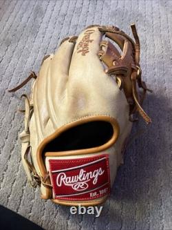 Rawlings Heart Of The Hide Baseball Glove. Tan With Real Leather