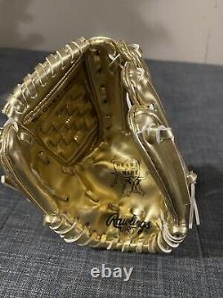 Rawlings Heart Of The Hide Gold Leather Baseball Ball Glove Approximately 13