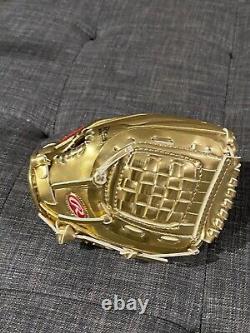 Rawlings Heart Of The Hide Gold Leather Baseball Ball Glove Approximately 13