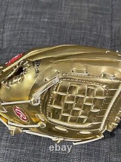 Rawlings Heart Of The Hide Gold Leather Baseball Ball Glove Approximately 13