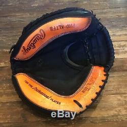 Rawlings Heart Of The Hide Made In USA Pro-kltfb Rht Gold Glove Neon Orange Hoh