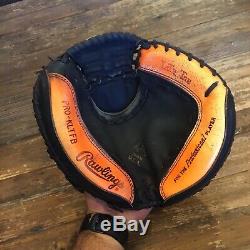 Rawlings Heart Of The Hide Made In USA Pro-kltfb Rht Gold Glove Neon Orange Hoh