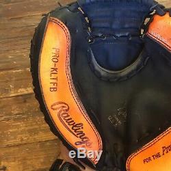 Rawlings Heart Of The Hide Made In USA Pro-kltfb Rht Gold Glove Neon Orange Hoh