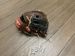 Rawlings Heart Of The Hide Pro Mesh Crawford 11.75 H Web Baseball Glove Brown