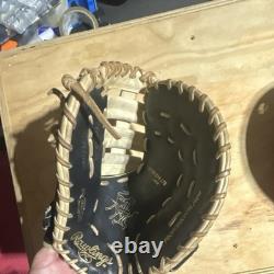 Rawlings Heart Of The Hide R2G Baseball Glove Black Beige Leather 12.75