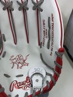 Rawlings Heart Of The Hide Softball Glove PRO716SB-31WG Grey Gray Red RHT 12