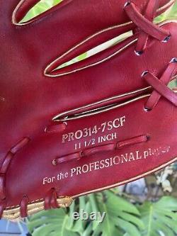 Rawlings Heart of The Hide Right Hand Infield Baseball Glove (PRO314-7SCF) 11.5