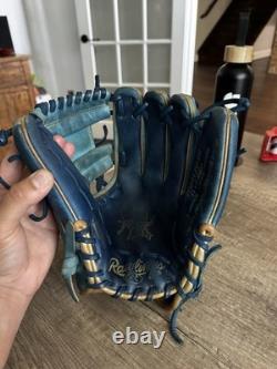 Rawlings Heart of the Hide 11.25 Baby Blue/Navy