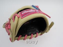 Rawlings Heart of the Hide 11.5 RHT Baseball Glove Tan Blue Pink PROR314-32CCB