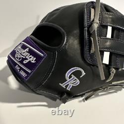 Rawlings Heart of the Hide 11.5 RHT Colorado Rockies Logo Baseball Glove RHT