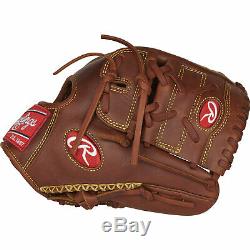 Rawlings Heart of the Hide 11.75 Inch Left Handed Thrower Baseball Mitt, Brown