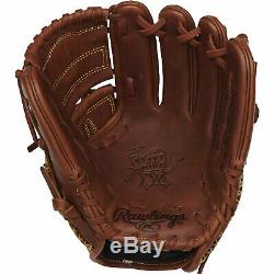 Rawlings Heart of the Hide 11.75 Inch Left Handed Thrower Baseball Mitt, Brown