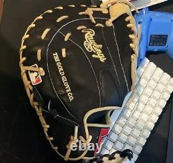 Rawlings Heart of the Hide 12.5 Baseball Gloves Black, Right Hand Throw PRO