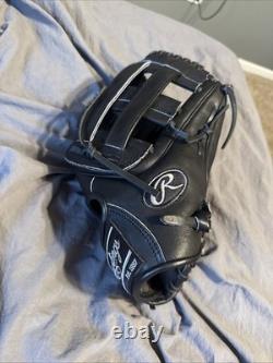 Rawlings Heart of the Hide 12.75 Outfield Glove Black, Right Hand Throw