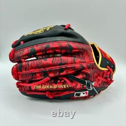 Rawlings Heart of the Hide 12 Baseball Glove Black Red Gold Arenado PRORNA28N