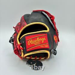 Rawlings Heart of the Hide 12 Baseball Glove Black Red Gold Arenado PRORNA28N
