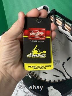 Rawlings Heart of the Hide 13 Fastpitch Softball Glove PRO White New