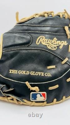 Rawlings Heart of the Hide 1st Base Mitt Glove Tan, Black, 12.5 Lefty