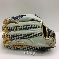 Rawlings Heart of the Hide 2020 AGAIN Outfielder Glove Navy White Right 12.5