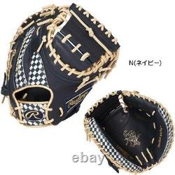 Rawlings Heart of the Hide AGAIN Catcher Mitt Glove Navy Right 33 GR1FH202AC