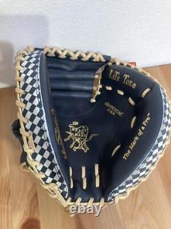 Rawlings Heart of the Hide AGAIN Catcher Mitt Glove Navy Right 33 GR1FH202AC