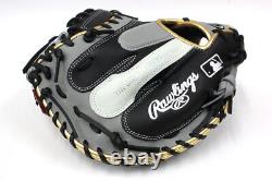 Rawlings Heart of the Hide Base Ball Catcher Mitt Color Sync Navy Scarlet 33.5