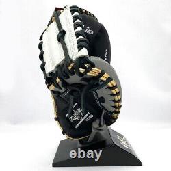 Rawlings Heart of the Hide Base Ball Catcher Mitt Glove 33 GR2HM2AC Black Grey