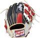 Rawlings Heart Of The Hide Base Ball Infield Glove 11.5 Navy / Scarlet Hoh Rht