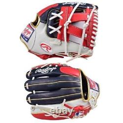 Rawlings Heart of the Hide Base Ball Infield Glove 11.5 Navy / Scarlet HOH RHT