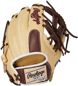 Rawlings Heart of the Hide Base Ball Infield Glove 11.5 Right HOH Camel Sherry