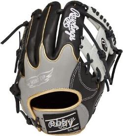 Rawlings Heart of the Hide Base Ball Infield Glove Color Sync Black / Gray 11.25