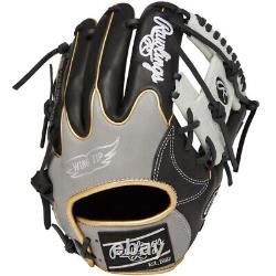 Rawlings Heart of the Hide Base Ball Infield Glove Color Sync Black / Gray 11.25