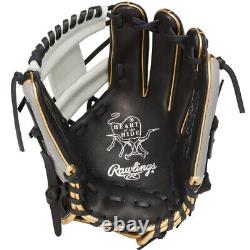 Rawlings Heart of the Hide Base Ball Infield Glove Color Sync Black / Gray 11.25