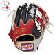 Rawlings Heart Of The Hide Base Ball Infield Glove Color Sync Navy Scarlet 11.25