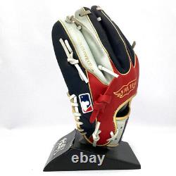 Rawlings Heart of the Hide Base Ball Infield Glove Navy Scarlet 11.5 HOH RHT NEW