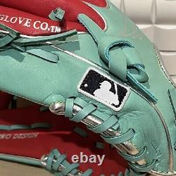 Rawlings Heart of the Hide Base Ball Infield Glove Sync Mint Scarlet 11.25