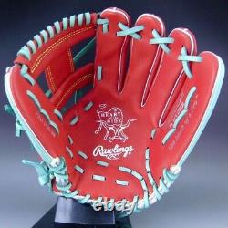 Rawlings Heart of the Hide Base Ball Infield Glove Sync Mint Scarlet 11.25